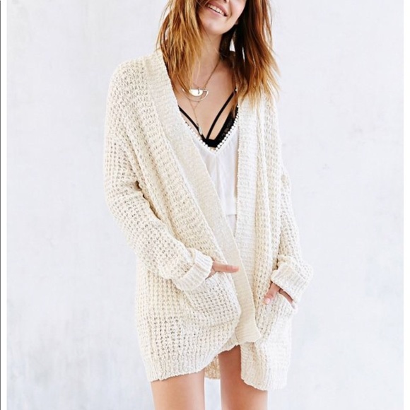 Ecote Sweaters - UrbanOutfitters Ecote Textured Open-Front Cardigan